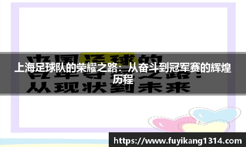 上海足球队的荣耀之路：从奋斗到冠军赛的辉煌历程