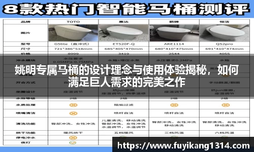 姚明专属马桶的设计理念与使用体验揭秘，如何满足巨人需求的完美之作