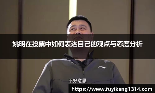 姚明在投票中如何表达自己的观点与态度分析